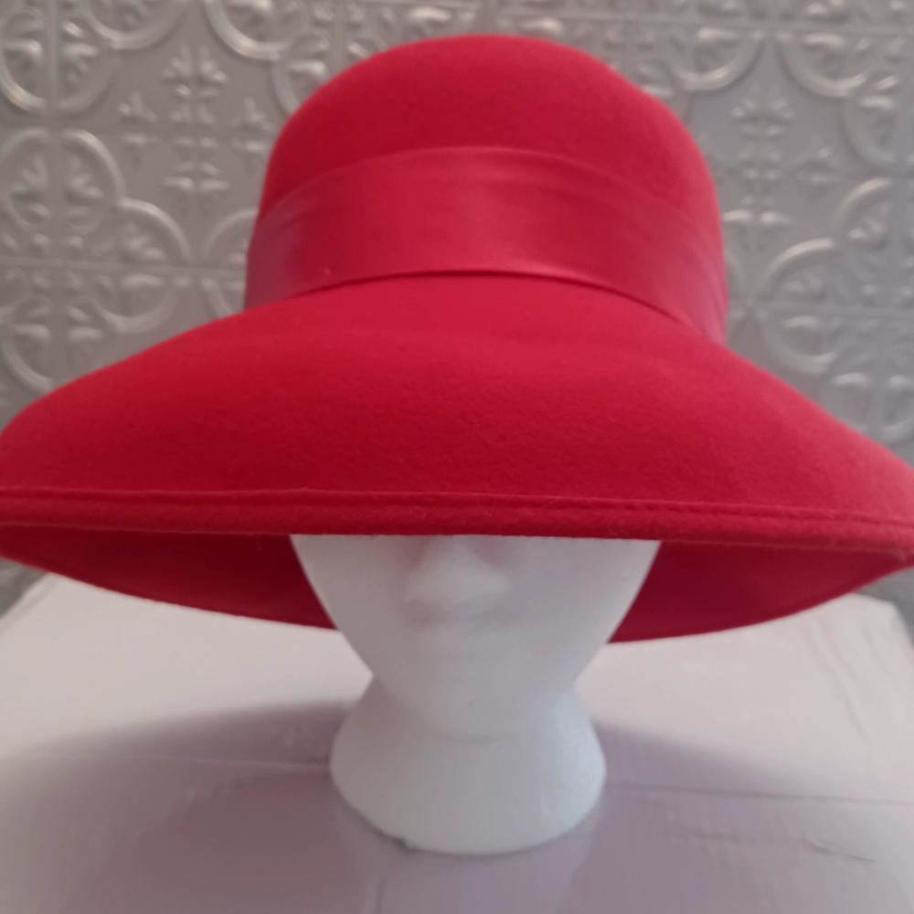 Elegant Red Women's Hat